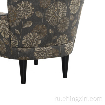 Современный серый стул из ткани